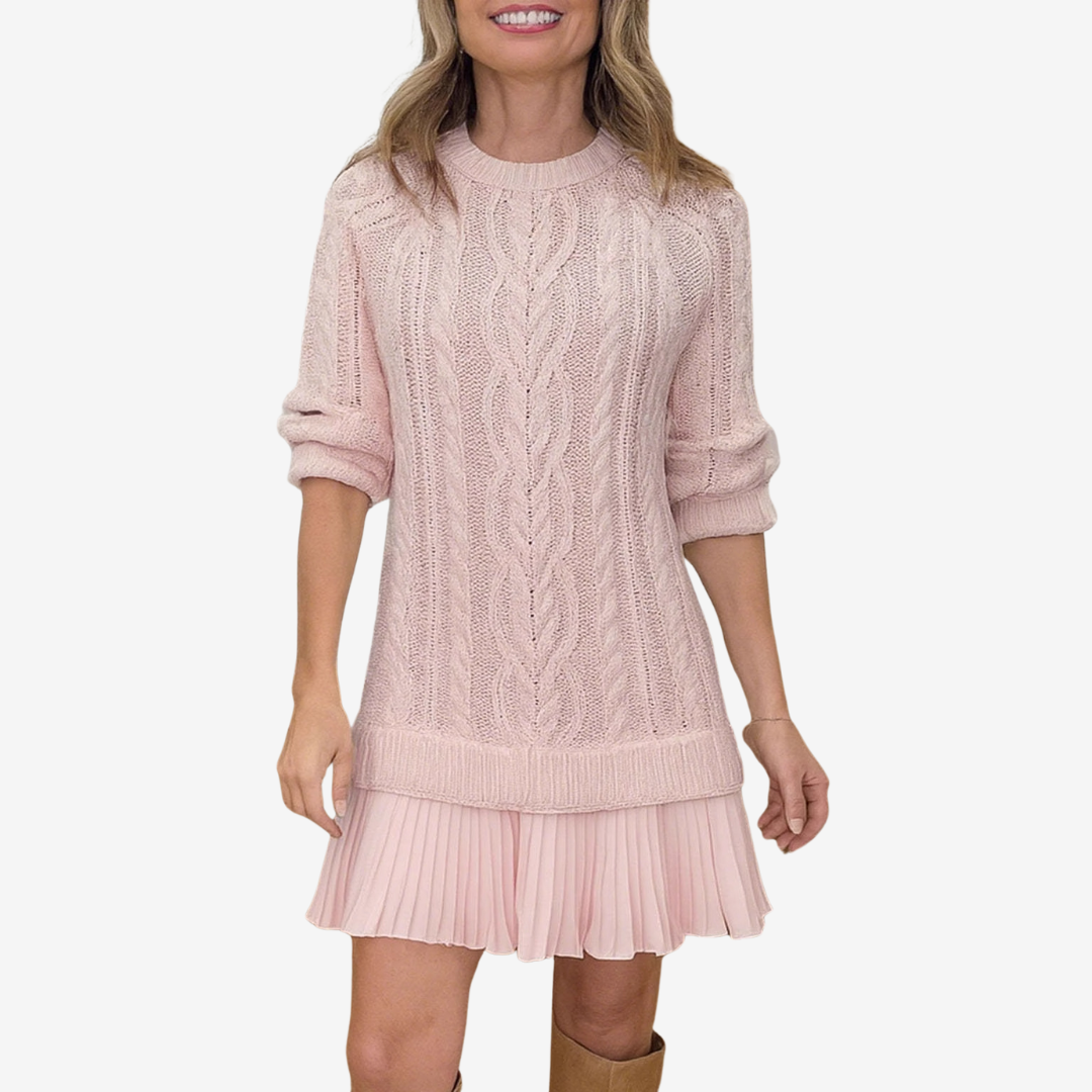 Amelia Sylveria Sweater Dress | Effortless Elegance Meets Everyday Comfort