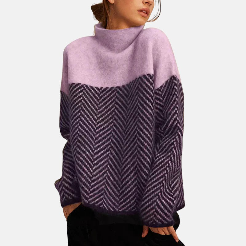 Rose Eva Structured Comfort Sweater