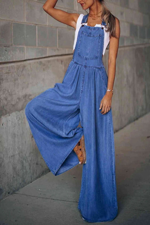 Vintage Wide-Leg Jumpsuit | Retro Elegance with Modern Versatility