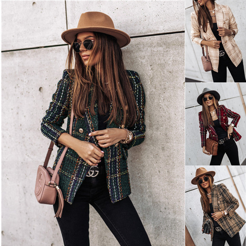 Rose Retro Luxe Tweed Blazer | Timeless Elegance with Modern Confidence