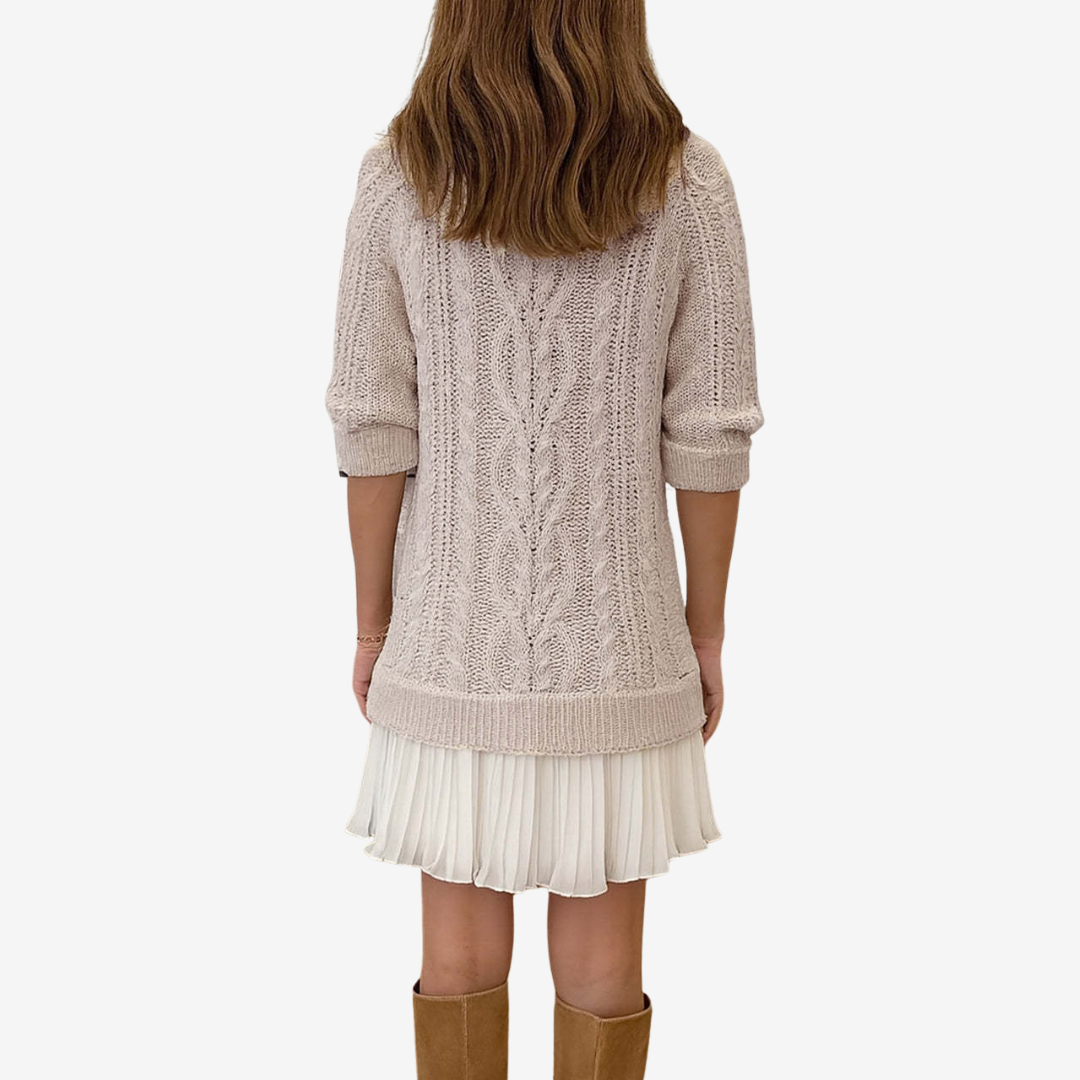 Amelia Sylveria Sweater Dress | Effortless Elegance Meets Everyday Comfort