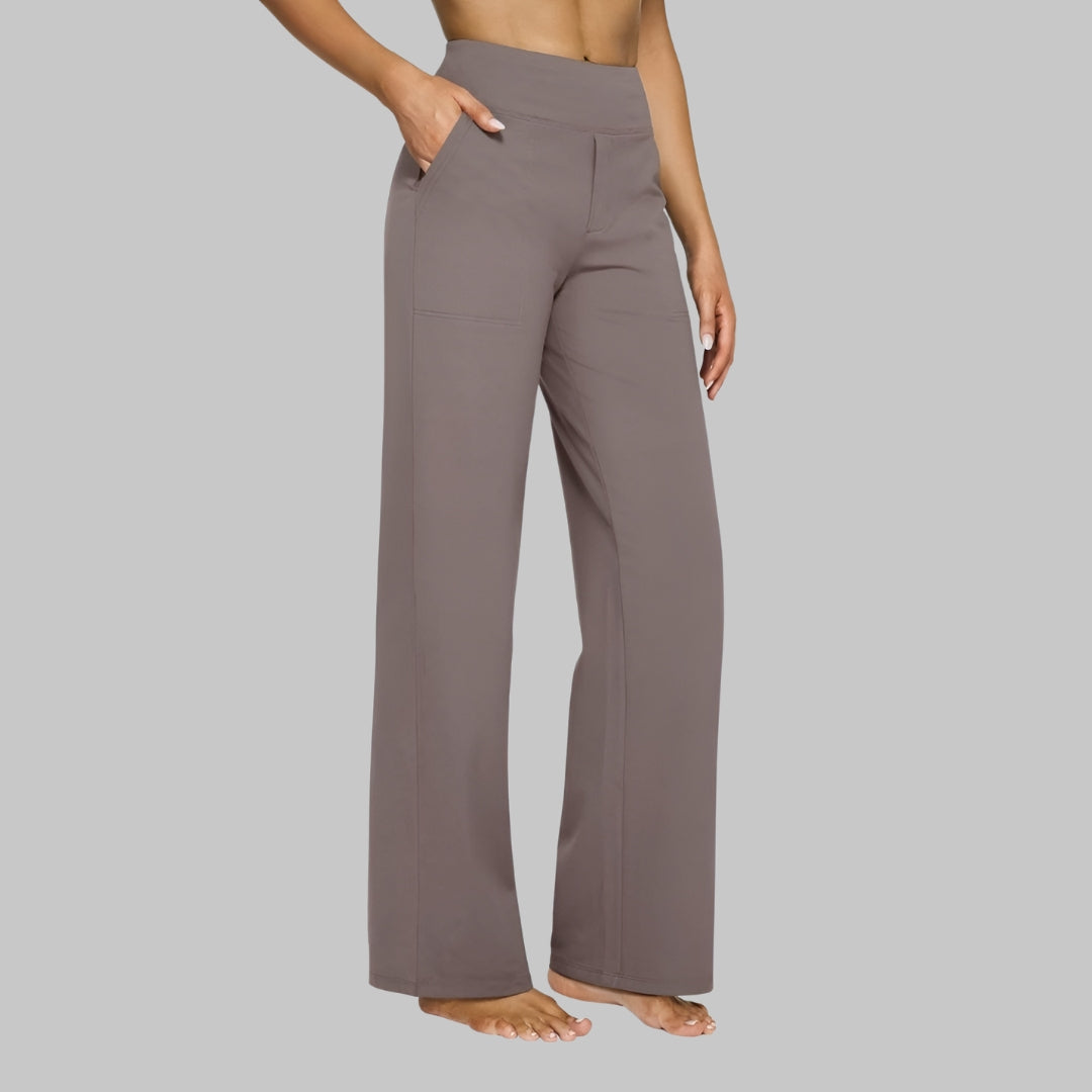 Elegant Straight-Leg Jersey Pants | Comfort Meets Timeless Style