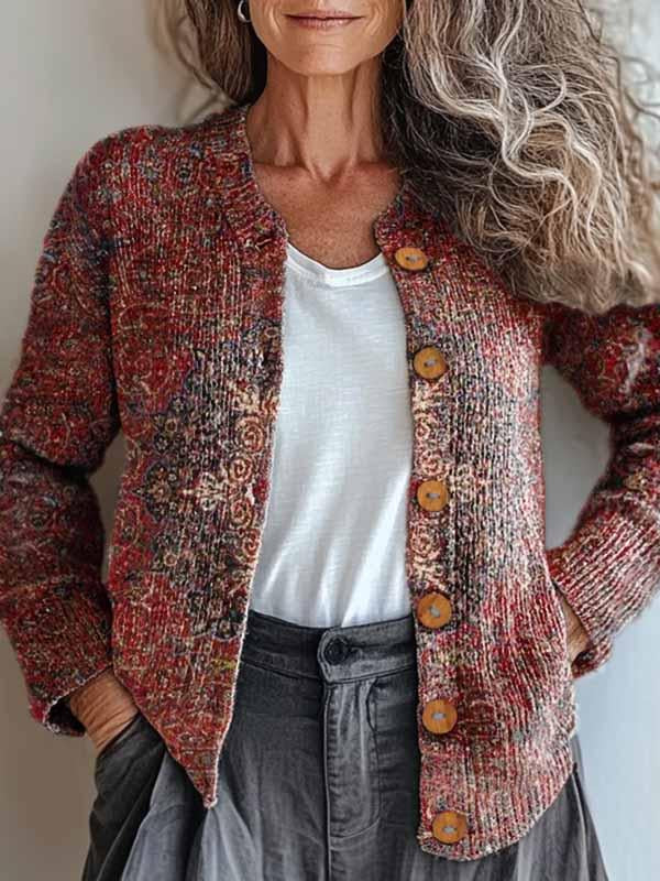 Maren Bohemian Pattern Cardigan