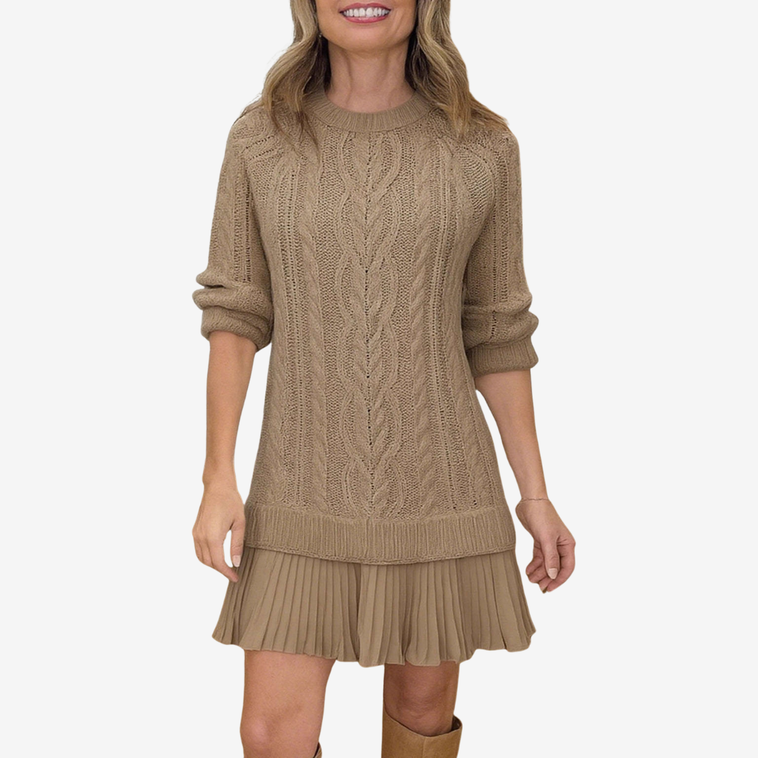 Amelia Sylveria Sweater Dress | Effortless Elegance Meets Everyday Comfort