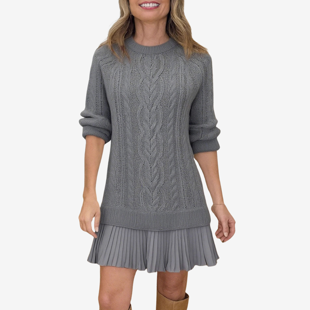 Amelia Sylveria Sweater Dress | Effortless Elegance Meets Everyday Comfort