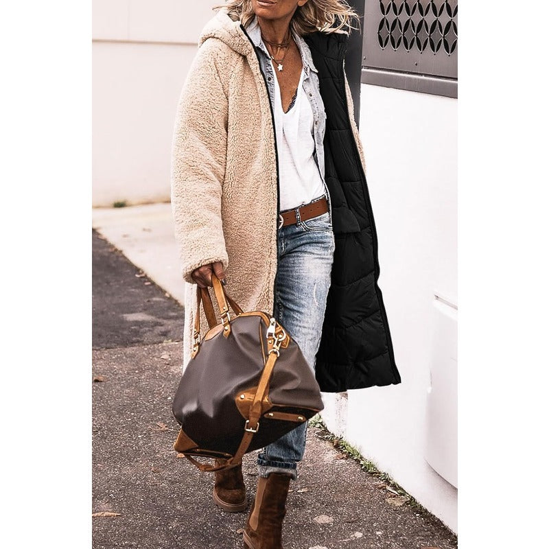 Rose Elegant-Fit Laluna Reversible Coat | Versatile Elegance for Every Season