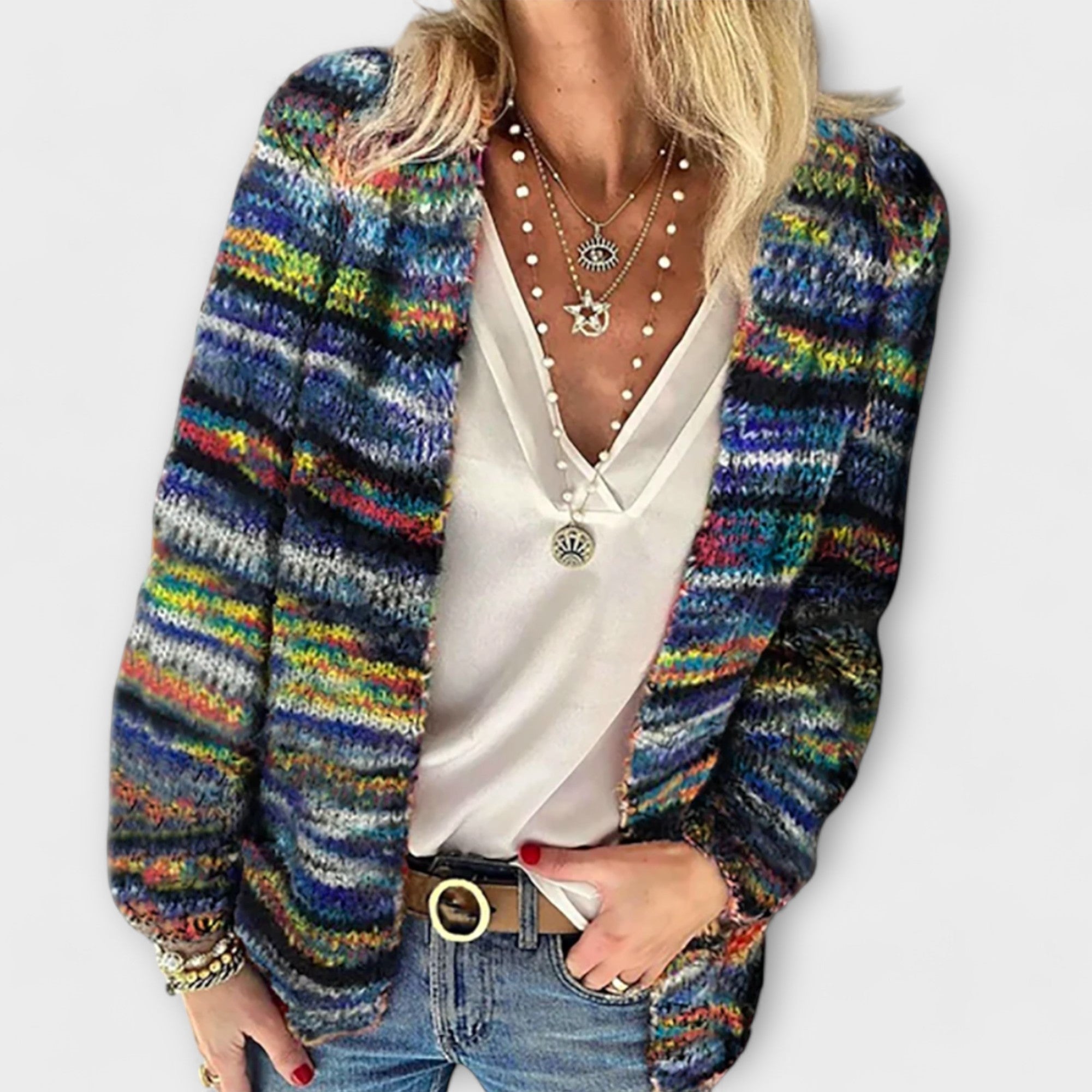 Lara™ Colorful Knit Cardigan | Effortless Warmth with a Playful Touch