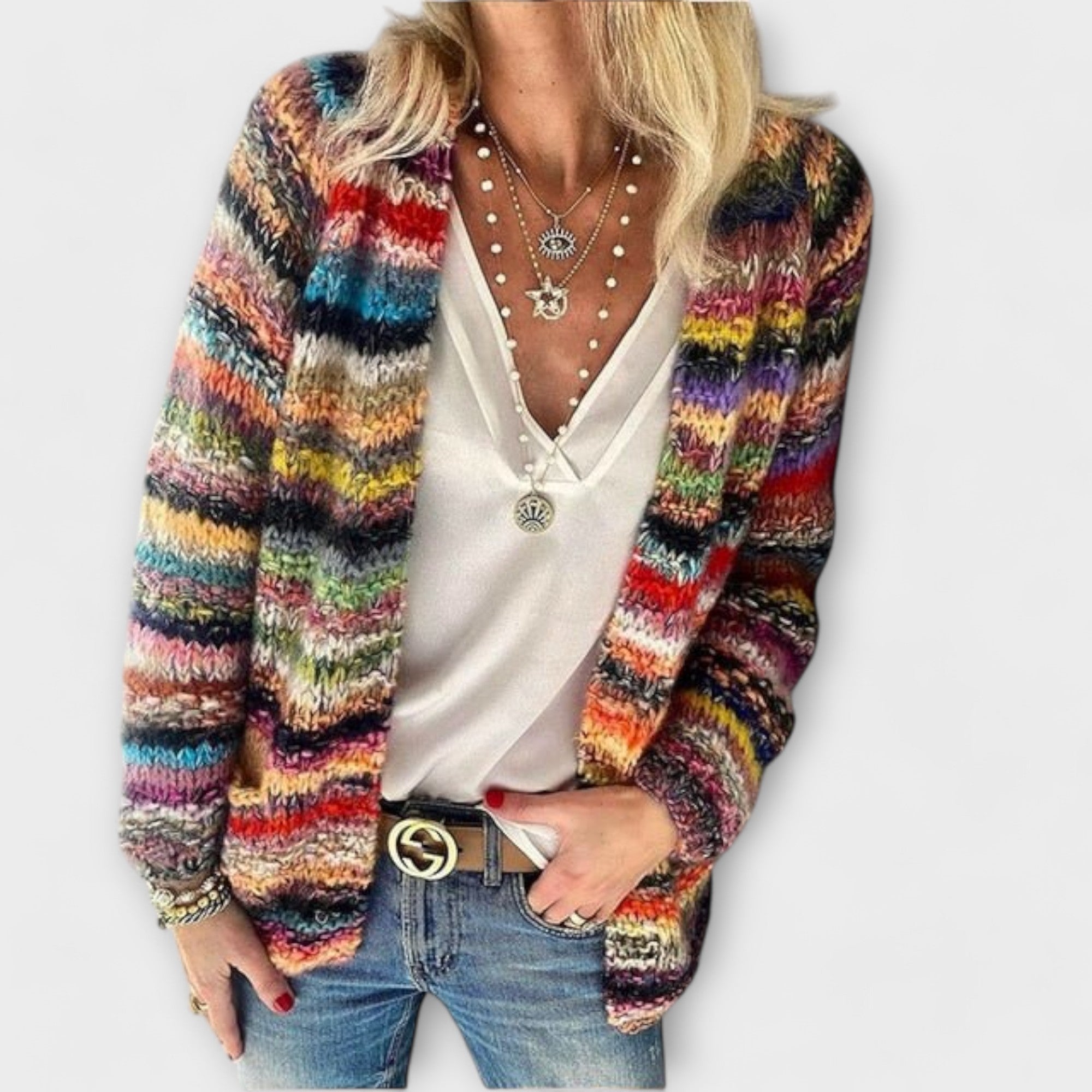 Lara™ Colorful Knit Cardigan | Effortless Warmth with a Playful Touch