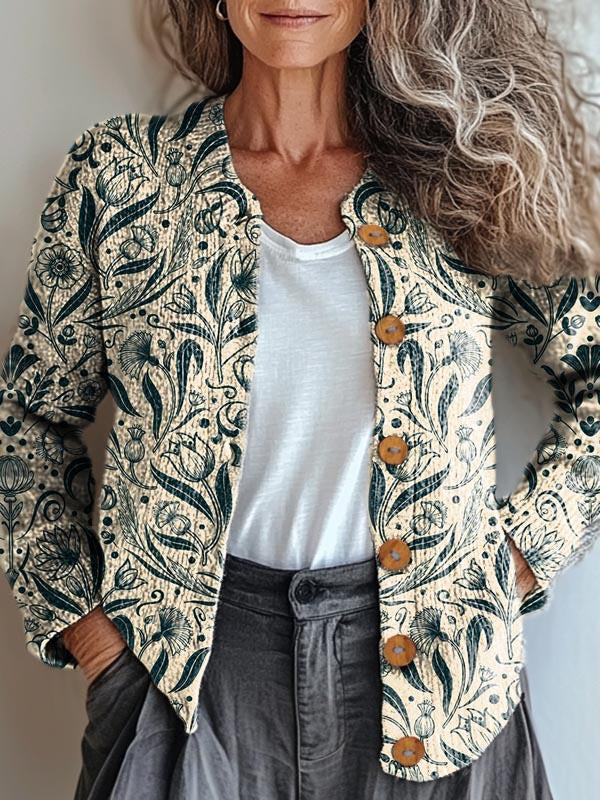 Tori Enchanted Floral Decorative Jacket
