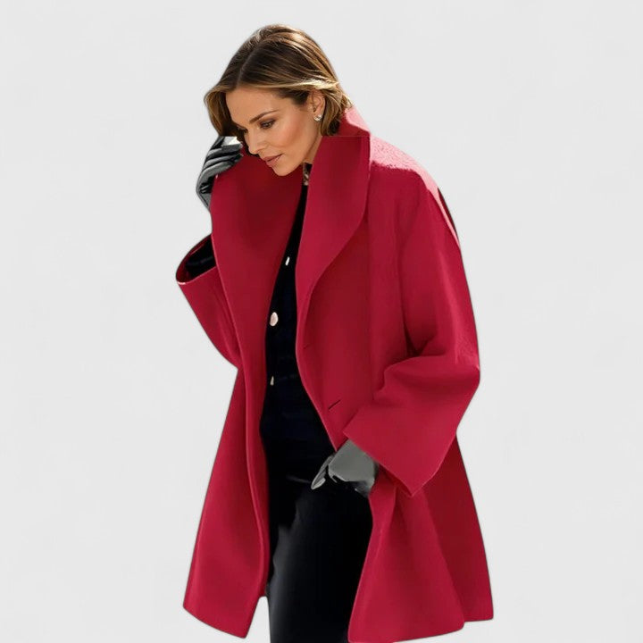 Rose Elegant-Fit Elorinda Coat | Timeless Warmth Meets Effortless Style